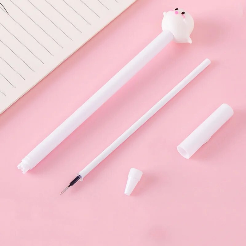 3 τεμ/Σετ Creative Pumpkin Lights Bat Ghost Halloween Gel Στυλό 0,5mm μελάνι Χριστουγεννιάτικο Δώρο Παιδί Μαθητής Σχολικό Γραφείο Γραφείου