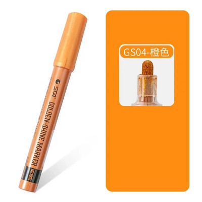 Αδιάβροχο μεταλλικό χρώμα Χρυσό κόκκινο μαρκαδόρο στυλό Glitter Arts Markers DIY Painting Rock Glass Porcelain Mug Wood Fabric Canvas