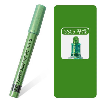 Αδιάβροχο μεταλλικό χρώμα Χρυσό κόκκινο μαρκαδόρο στυλό Glitter Arts Markers DIY Painting Rock Glass Porcelain Mug Wood Fabric Canvas