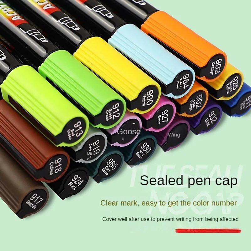 Roise 12 värvi akrüül markerid pliiats maalimine kunstitarbed lastele kirjatarbed kontoritarbed õpilastele armas geelpliiats kawaii