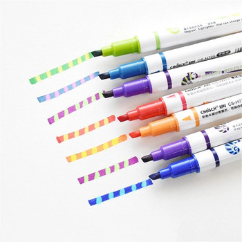7 бр./компл. Може да промени цвета на хайлайтъра Воден цветен маркер Химикалка Деца Детски рисунки Обезцветена писалка Училищни канцеларски материали Подарък за студенти