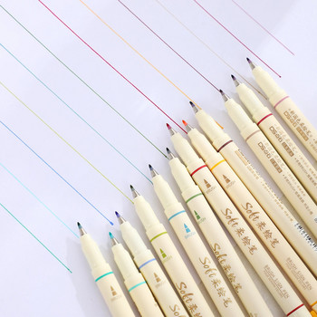 3 бр./компл. Направи си сам дневник Арт маркери Химикалки Студентски рисунки Писане Многоцветна мека писалка за рисуване Kawaii Канцеларски материали Ученически пособия