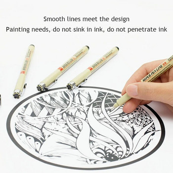 Μαρκαδόροι Manga Needle Pen Art Ζωγραφισμένο στο χέρι Pigment Liner Micron Στυλό σκίτσο Στυλό γραφικής ύλης Σχολικά προμήθειες στυλό σχεδίασης
