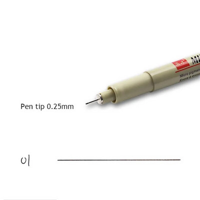 Manga marķieri adatu pildspalva Māksla ar rokām apgleznota pigmenta laineris mikronu pildspalva Skiču pildspalvas Kancelejas preces Mākslas skolas piederumi zīmēšanas pildspalva