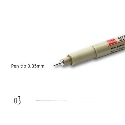 Manga marķieri adatu pildspalva Māksla ar rokām apgleznota pigmenta laineris mikronu pildspalva Skiču pildspalvas Kancelejas preces Mākslas skolas piederumi zīmēšanas pildspalva