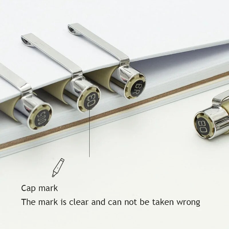 Manga marķieri adatu pildspalva Māksla ar rokām apgleznota pigmenta laineris mikronu pildspalva Skiču pildspalvas Kancelejas preces Mākslas skolas piederumi zīmēšanas pildspalva