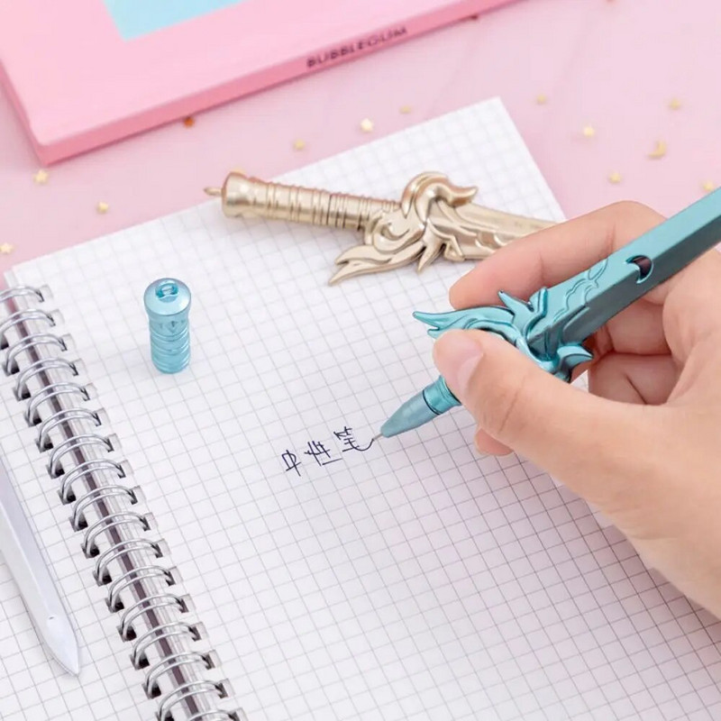 3-osaline Lytwtw kirjatarvete kontori loov Phoenixi mõõga geelpliiats koolitarvikute käepidemega kingirelv armas hiina stiilis vintage