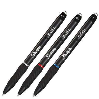 1 τεμ Sharpie S-Gel Gel στυλό 0,5mm Black Bue Red Ink Quick Dry Smooth Gel μελάνι Στυλό Λαστιχένια λαβή Office No Smear No Bleed Technology