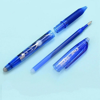 Пилотна писалка 0,5 мм синьо, черно, червено мастило, изтриваема гел химикалка със сменяем пълнител, японски канцеларски материали, канцеларски принадлежности, канцеларски принадлежности за училище