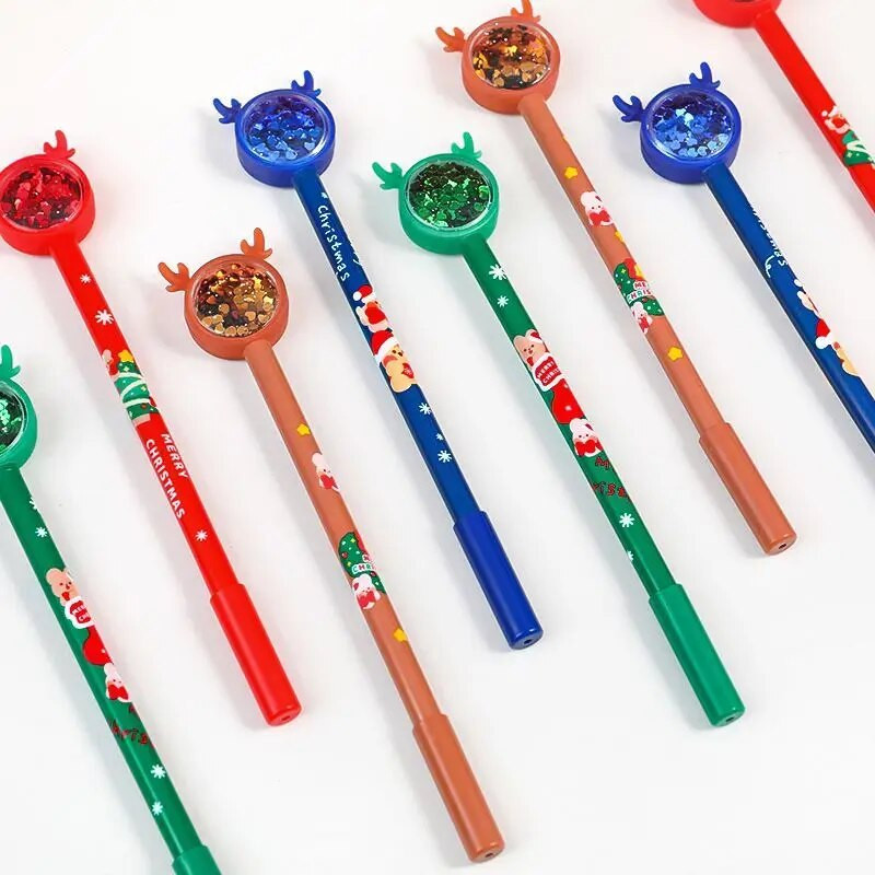 1 τεμάχιο Lytwtw's Stationery Cute Kawaii Christmas Elk Gel στυλό Σχολικά προμήθειες γραφείου Creative Sweet Pretty Lovely Pen