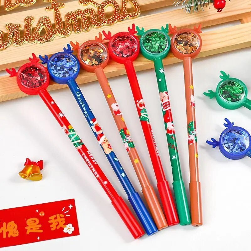 1 τεμάχιο Lytwtw's Stationery Cute Kawaii Christmas Elk Gel στυλό Σχολικά προμήθειες γραφείου Creative Sweet Pretty Lovely Pen