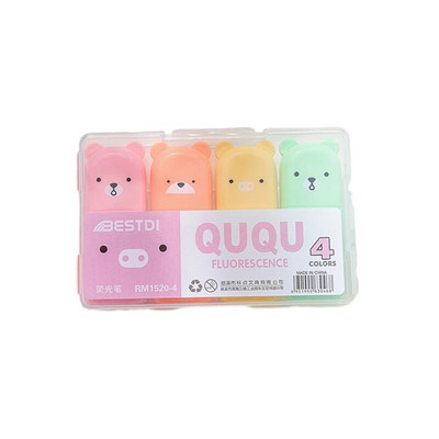 4/6 tk Macaron Color Mini Pehme otsaga esiletõstmispliiatsid Värvilised Suure mahuga markerid Pliiats Journal Fluorestsentspliiats õpilaste kirjatarbed