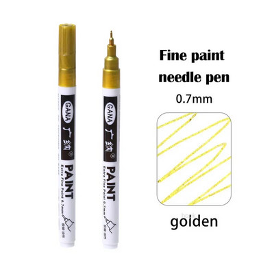 4 värvi värvipliiats 0,7 mm eriti peene punktiga värvimarker Mittetoksiline veekindel püsimarker kaartide, plakatite, kivikruuside jaoks