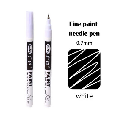 4 värvi värvipliiats 0,7 mm eriti peene punktiga värvimarker Mittetoksiline veekindel püsimarker kaartide, plakatite, kivikruuside jaoks
