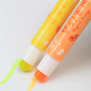 Хайлайтер с аромат на плодове Плътен въртящ се прибиращ се маркер за творчество Детска цветна писалка за рисуване