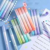 1 σετ/4 τεμάχια Lytwtw's Morandi Gradient Eye Protection Writing Creativity 12 Color Cute Art Marker Graffiti Highlighter