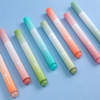 1 σετ/4 τεμάχια Lytwtw\'s Morandi Gradient Eye Protection Writing Creativity 12 Color Cute Art Marker Graffiti Highlighter