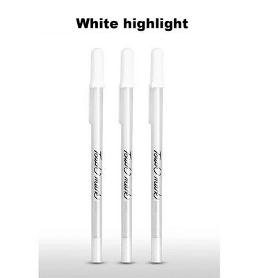 1 gab Spīdīgs pildspalvas marķieris āķa līnijas pildspalva Paraksts ar rokām apgleznota Mark Cartoon Sketch Pen White Paint krāsošanas rīku komplekts