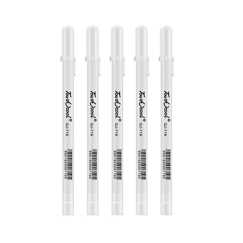 1 vnt High Gloss Pen Marker Hook Line Pen Signature Ranka dažytas Mark Cartoon Sketch Pen White Paint Tapybos įrankių rinkinys