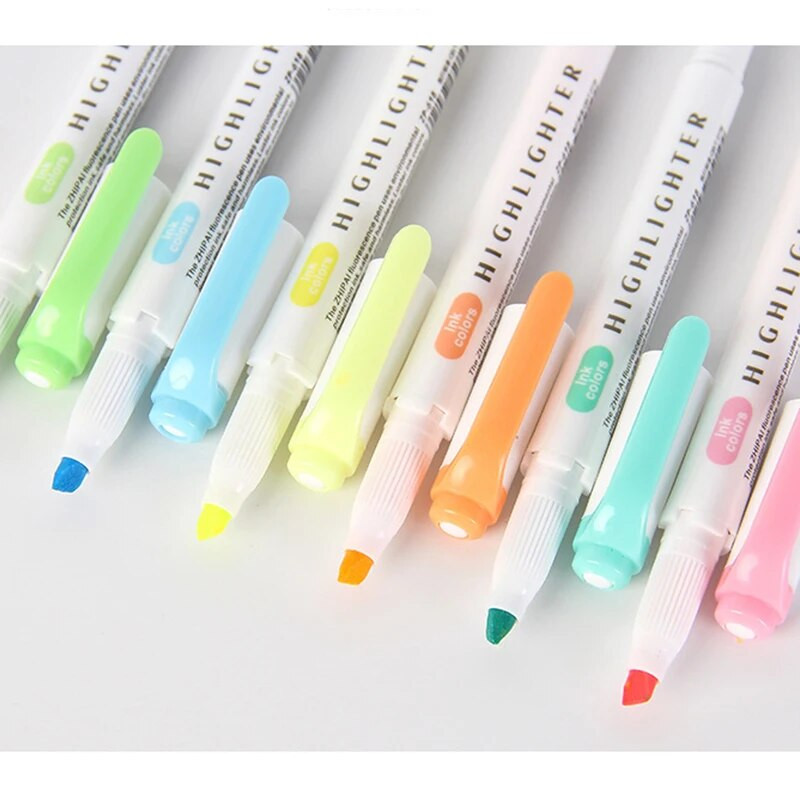 5 gab./komplektā ar divgalvu iezīmētās pildspalvas Grafiti marķieri marķieri mākslas krāsainie skicēšanas marķieri Kawaii kancelejas preču gēla pildspalvas