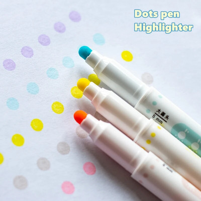 Set olovki za označavanje svijetlih točaka od 6 komada, dvostrani fini liner i marker za crtanje, slikanje, uredski školski pribor F279