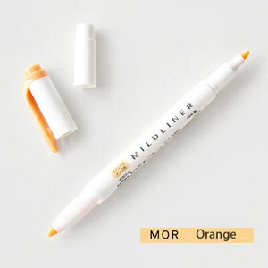 JIANWU 1kom Japanska tiskanica zebra Mild liner dvostruka fluorescentna olovka kuka olovka marker olovka boja Mark olovka slatka
