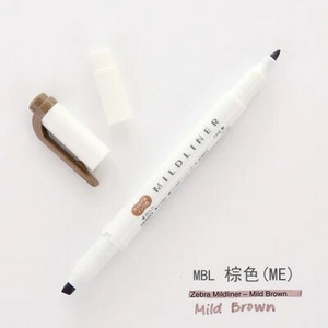 JIANWU 1kom Japanska tiskanica zebra Mild liner dvostruka fluorescentna olovka kuka olovka marker olovka boja Mark olovka slatka