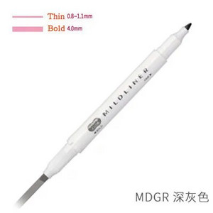 JIANWU 1kom Japanska tiskanica zebra Mild liner dvostruka fluorescentna olovka kuka olovka marker olovka boja Mark olovka slatka