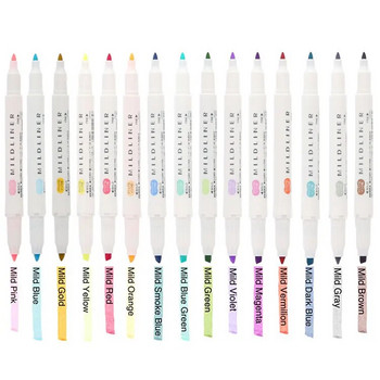 JIANWU 1 бр. Японски канцеларски материали zebra Mild liner двуглава флуоресцентна писалка кука писалка маркер цвят на писалка Mark Pen сладък