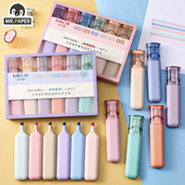 Mr. Paper INS Style Light Highlighter Στυλό Φοιτητικό Σχέδιο Learn Marker Color στυλό Σχολικά είδη Γραφική ύλη 6τμχ/κουτί