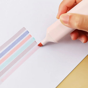 Mr. Paper INS Style Light Highlighter Pen Student Drawing Learn Marker Color Pen Ученически пособия Канцеларски материали 6 бр./кутия