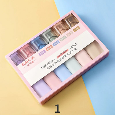 Mr. Paper INS Style Light Highlighter Στυλό Φοιτητικό Σχέδιο Learn Marker Color στυλό Σχολικά είδη Γραφική ύλη 6τμχ/κουτί