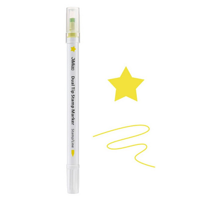 6 värvilist templit Kahe otsaga kunstimarkerid DIY scrapbooking päeviku joonistamine Doodling Highlighter kirjatarbed