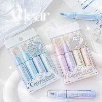 4 τμχ Cute Glitter μαρκαδόροι Highlighters Spot Liner Σκίτσο Graffiti Marker Fluorescent Pastel Drawing Painting Art Markers