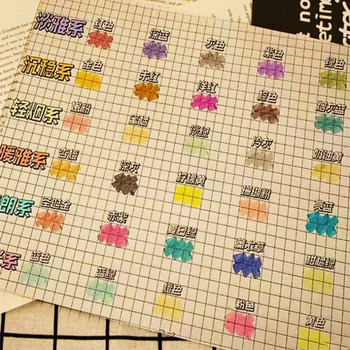 5 χρώματα/κιβώτιο Σετ στυλό με διπλό κεφαλάκι Φωτεινοί μαρκαδόροι σχεδίασης Στυλό επισήμανσης Ιαπωνικά χαριτωμένα παστέλ χαρτικά