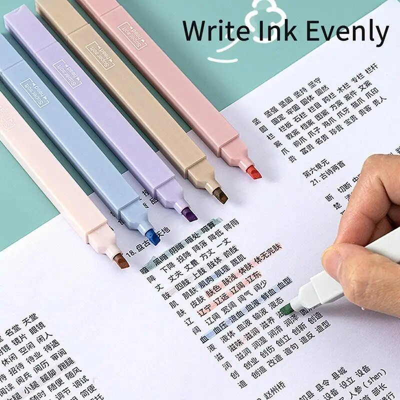 Piibli esiletõstjad Kahe otsaga raamatute esiletõstjad, 6 tükki, armsad esteetilised markerid, õppetarbed ja tarvikud