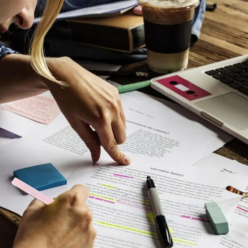 Piibli esiletõstjad Kahe otsaga raamatute esiletõstjad, 6 tükki, armsad esteetilised markerid, õppetarbed ja tarvikud