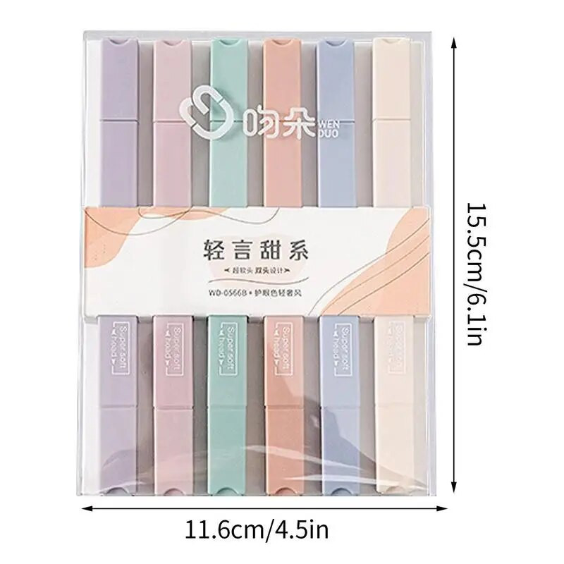 Piibli esiletõstjad Kahe otsaga raamatute esiletõstjad, 6 tükki, armsad esteetilised markerid, õppetarbed ja tarvikud