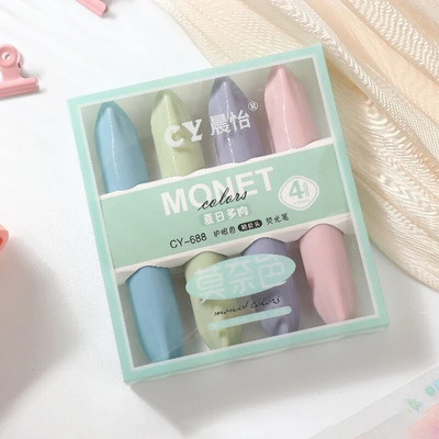 4gab Kawaii marķieru pildspalvas Cute lūpu krāsas formas izgaismotāji korejiešu kancelejas preces lielas ietilpības dienasgaismas pildspalvas zīmēšanas rīki birojs