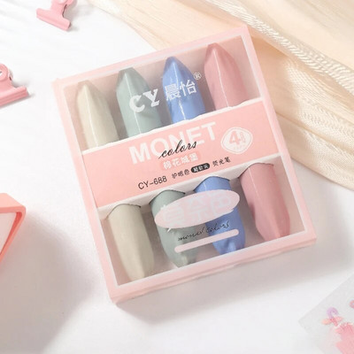 4gab Kawaii marķieru pildspalvas Cute lūpu krāsas formas izgaismotāji korejiešu kancelejas preces lielas ietilpības dienasgaismas pildspalvas zīmēšanas rīki birojs