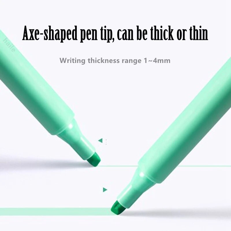 Haile 8Pc Macaron Series Highlighter Art Markers Pastel Fluorescent Pens Graffiti School Drawing School Stationary αναλώσιμα