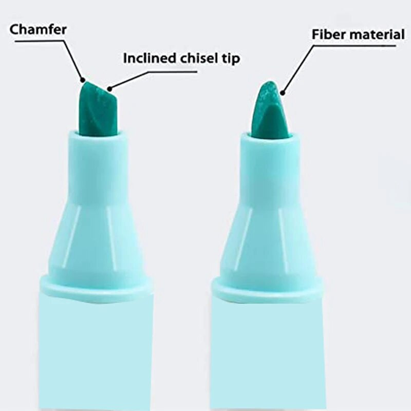 Haile 8Pc Macaron Series Highlighter Art Markers Pastel Fluorescent Pens Graffiti School Drawing School Stationary αναλώσιμα