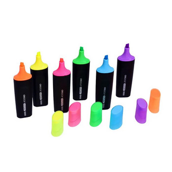 S600 Хайлайтър Водоустойчива писалка за рисуване Арт Маркери Писалка Не лесно избледняващи Хайлайтери Флуоресцентни ярки цветове Дропшиппинг
