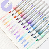 12 krāsu dzēšamas krāsu maiņas pildspalvas, dzēšamās pildspalvas, kaltu uzgaļa marķieris, dzēšams marķieris, studentu zīmējums, piezīmes, mar