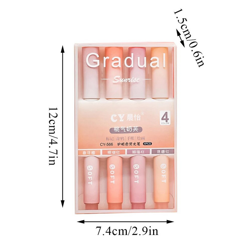 4gab/komplekts Marķieris Pildspalvas Marķieris Zīmējums Glezniecība Marķieri Punktu laineris DIY Jauki korejiešu kancelejas piederumi skolas biroja piederumi