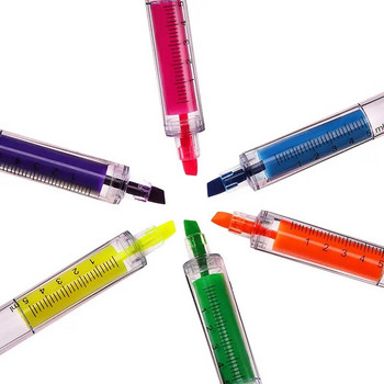 6 бр. Химикалки за маркиране на спринцовки с 6 цвята Коледен подарък