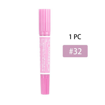 Μαρκαδόροι διπλού άκρου με βάση το λάδι Χρωματιστοί μόνιμοι μαρκαδόροι Εργαλεία ζωγραφικής για παιδιά Γκράφιτι Σχέδιο προμήθειες τέχνης Kawaii Stationery