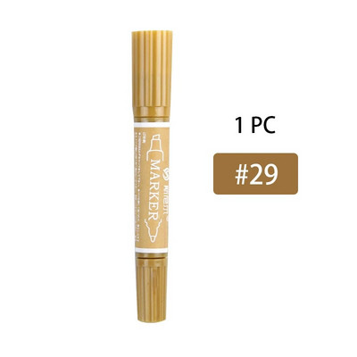 Μαρκαδόροι διπλού άκρου με βάση το λάδι Χρωματιστοί μόνιμοι μαρκαδόροι Εργαλεία ζωγραφικής για παιδιά Γκράφιτι Σχέδιο προμήθειες τέχνης Kawaii Stationery