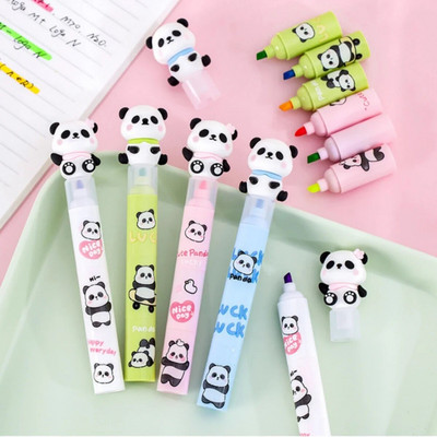 4 kom/lot Lovely Panda 3 sloja za spajanje Markeri Umjetnički markeri Diy Boja za crtanje U boji Školski uredski marker Pisaći pribor