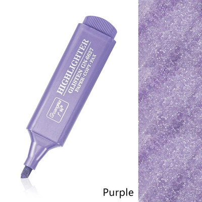 8 krāsu metālisks marķieris, īpaši zibspuldzes dienasgaismas pildspalva, metālisks mirdzošs izgaismotājs, marķieri piezīmju veikšanai, žurnālu rakstīšanas piederumi